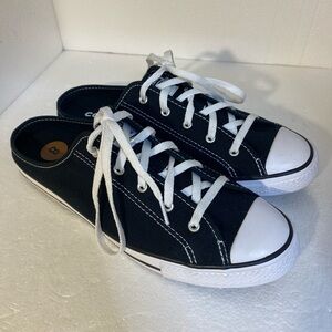 Classic Black and White Canvas Sneakers